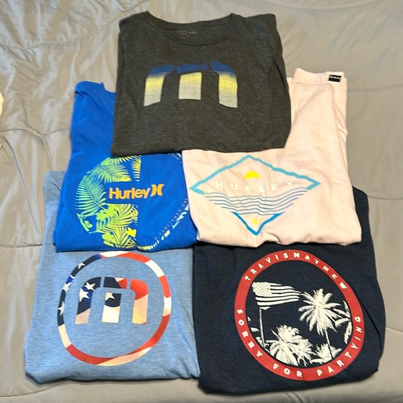 Travis Mathew & Hurley T-Shirt bundle! All Size Large - Picture 1 of 10
